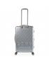 dkny-069 maleta 60cm sign.hardside white+metallic silver