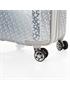 dkny-069 maleta 60cm sign.hardside white+metallic silver