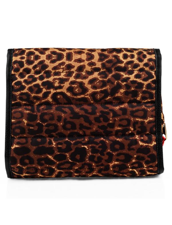 dkny-363 neceser sign.puffer leopardo