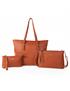 set 3 piezas conjunto bolsos marron