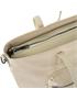 bolso shopper con bandolera beige