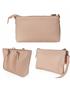 set 3 piezas conjunto bolsos beige