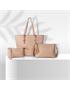 set 3 piezas conjunto bolsos beige