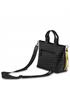 bolso shopper con bandolera negro