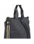 bolso shopper con bandolera negro