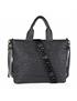 bolso shopper con bandolera negro