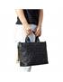 shopper bag con cinturino nero