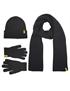 set cappello-scarpa-guanti nero