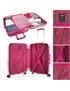 maleta 60cm y neceser fucsia