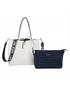 bolso shopper reversible marino-blanco