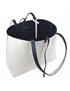 bolso shopper reversible marino-blanco