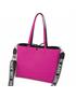 bolso shopper reversible negro-fucsia