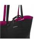 bolso shopper reversible negro-fucsia