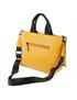 bolso shopper con bandolera amarillo