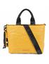 bolso shopper con bandolera amarillo