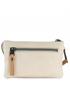 cartera de mano triple beige